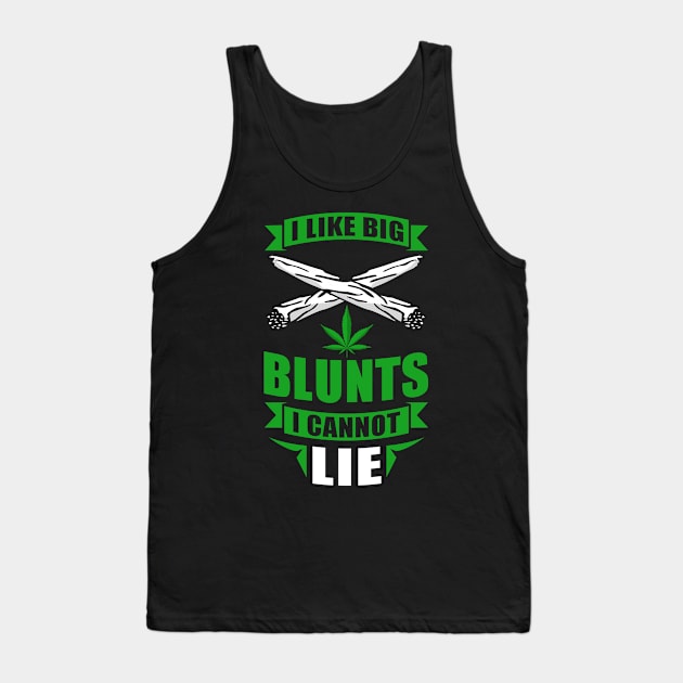 I Like Big Blunts Stoner 420 Cannabis Tank Top by Streetwear KKS